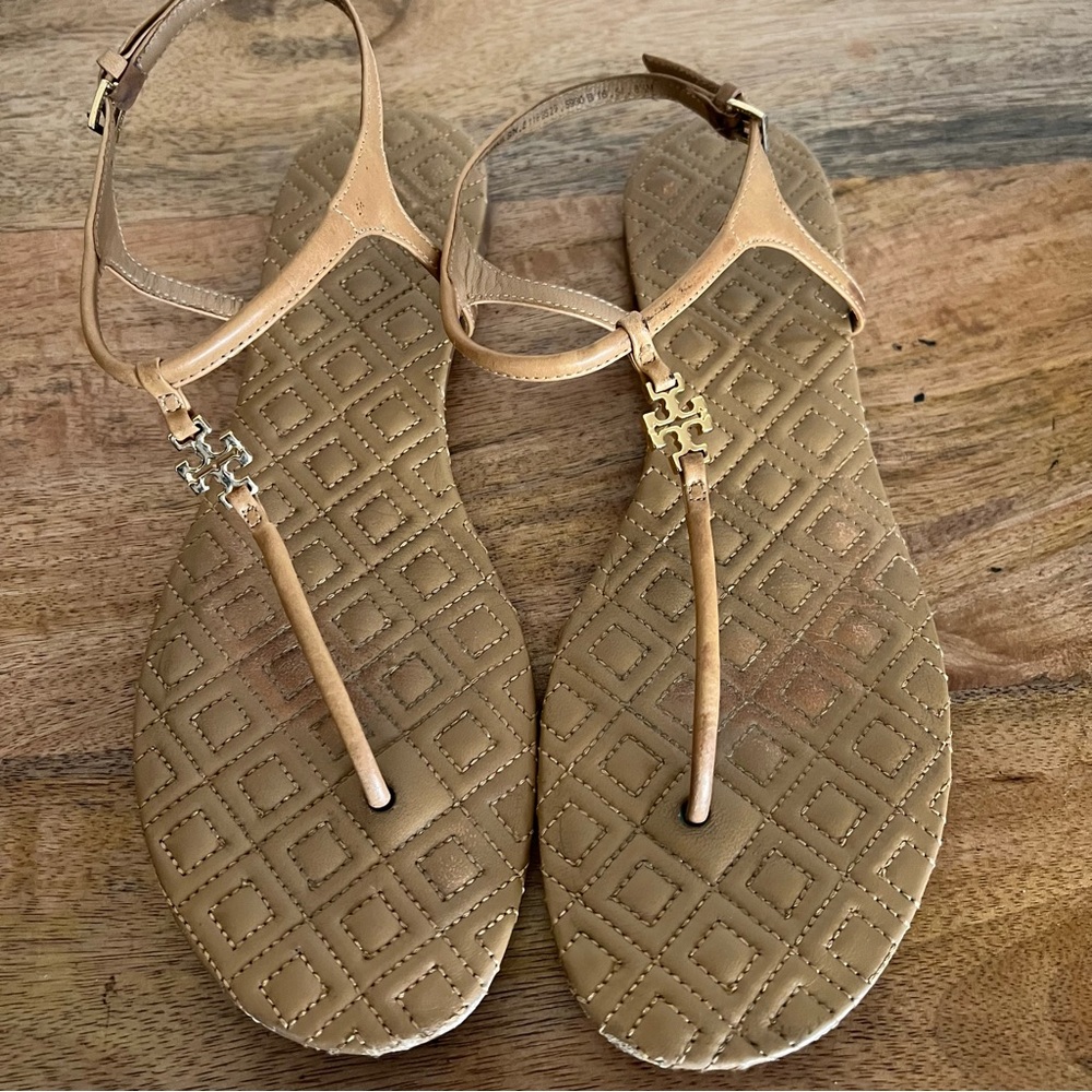 Tory Burch MARION Flats sandals NIB size 8.5 M